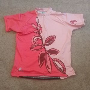 Hincapie short sleeve bike jersey, pink